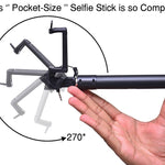 1347 selfie sticks box with aux wire for all smart phones