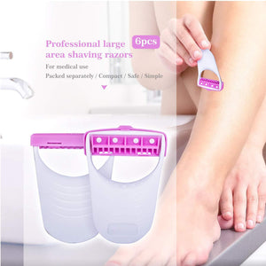 1236 disposable body skin hair removal razor for women pack of 6