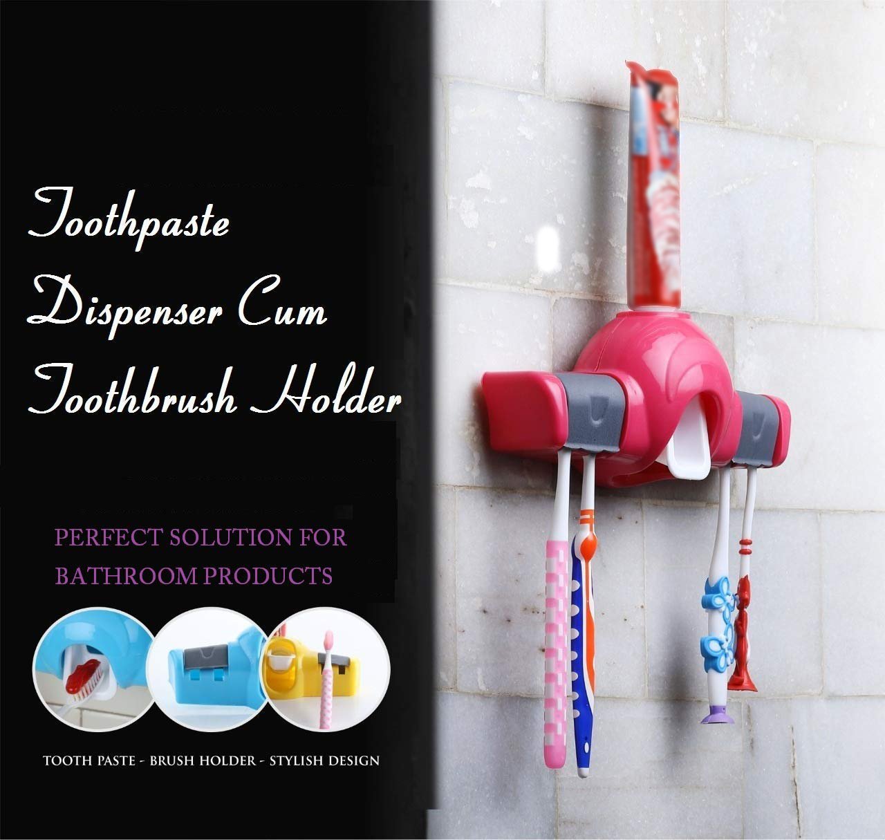 2139 automatic push toothpaste squeezer dispenser with detachable home