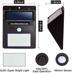 20 LED Bright Outdoor Security Lights with Motion Sensor
