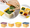 Transparent Food Storage Box Sealed With Lid & Handle