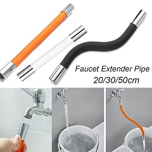 360 Degree Adjustable Faucet- Foaming Extension Tube / Sink Drain Extension Tube Faucet Lengthening Extender for Bathroom or Kitchen