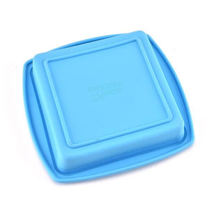 3317 silicone square pan cake mould non stick makeing and bakeware pan cake for making different homemade item reusable food grade 10x10 inch pack of 1