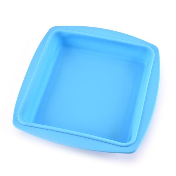 3317 silicone square pan cake mould non stick makeing and bakeware pan cake for making different homemade item reusable food grade 10x10 inch pack of 1