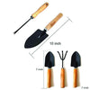 Big and Small both sized Hand Cultivator, Small Trowel, Garden Fork (Set of 6)