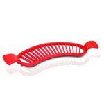 2084 plastic banana slicer cutter with handle