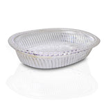 2090 multipurpose royal design oval silver gift tray