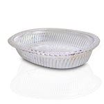 2090 multipurpose royal design oval silver gift tray