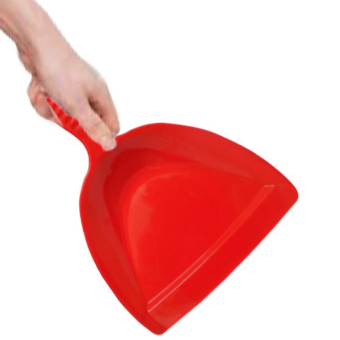 2113 heavy duty plastic dustpan with handle durable lightweight multi surface dust pan