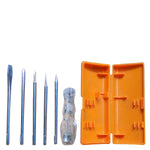 stainless steel professional 5 in 1 multi function screwdriver kit multicolour