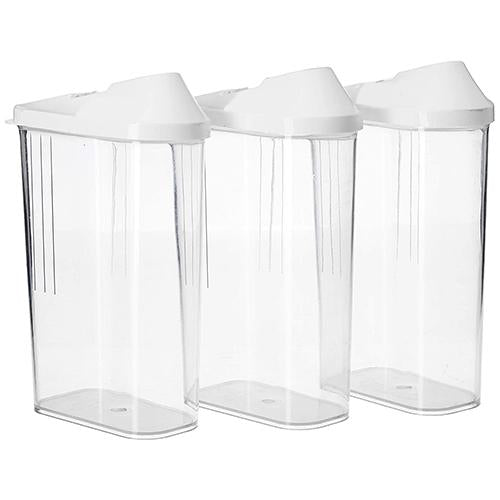 2166 transparent plastic air tight food storage container jar dispenser for kitchen 1100 ml