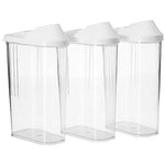 2166 transparent plastic air tight food storage container jar dispenser for kitchen 1100 ml