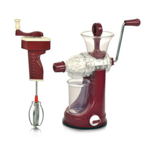 7017 manual fruit vegetable juicer and blender with steel handle multi coloured