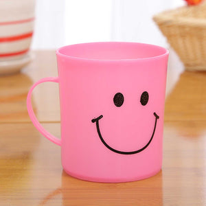 unbreakable plastic coffee milk fancy smiley mug cup