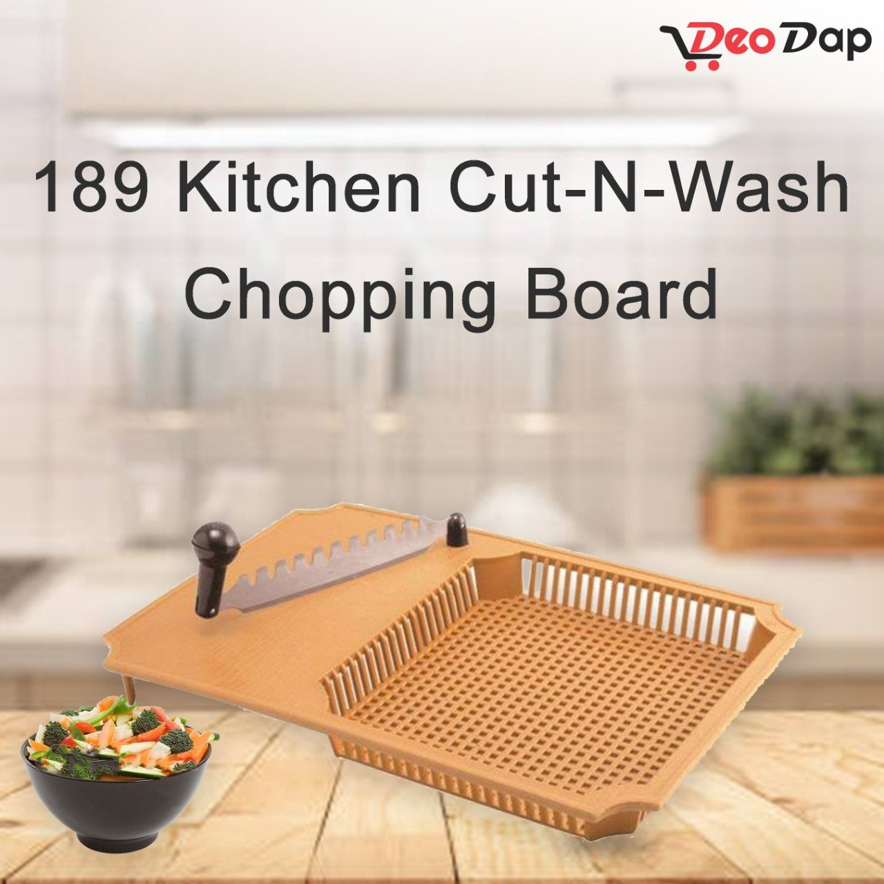 0189 Kitchen Cut-N-Wash Chopping Board - Ambitionofcreativity.in - Home & Kitchen - Ambitionofcreativity.in