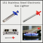 stainless steel electronic gas lighter multicolour