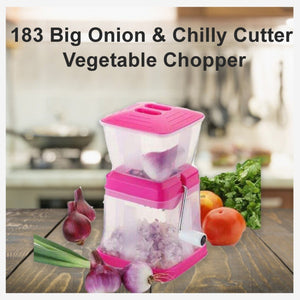 183 _big onion chilly cutter vegetable chopper multicolor