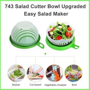 salad cutter bowl upgraded easy salad maker fast fruit vegetable salad chopper bowl fresh salad slicer
