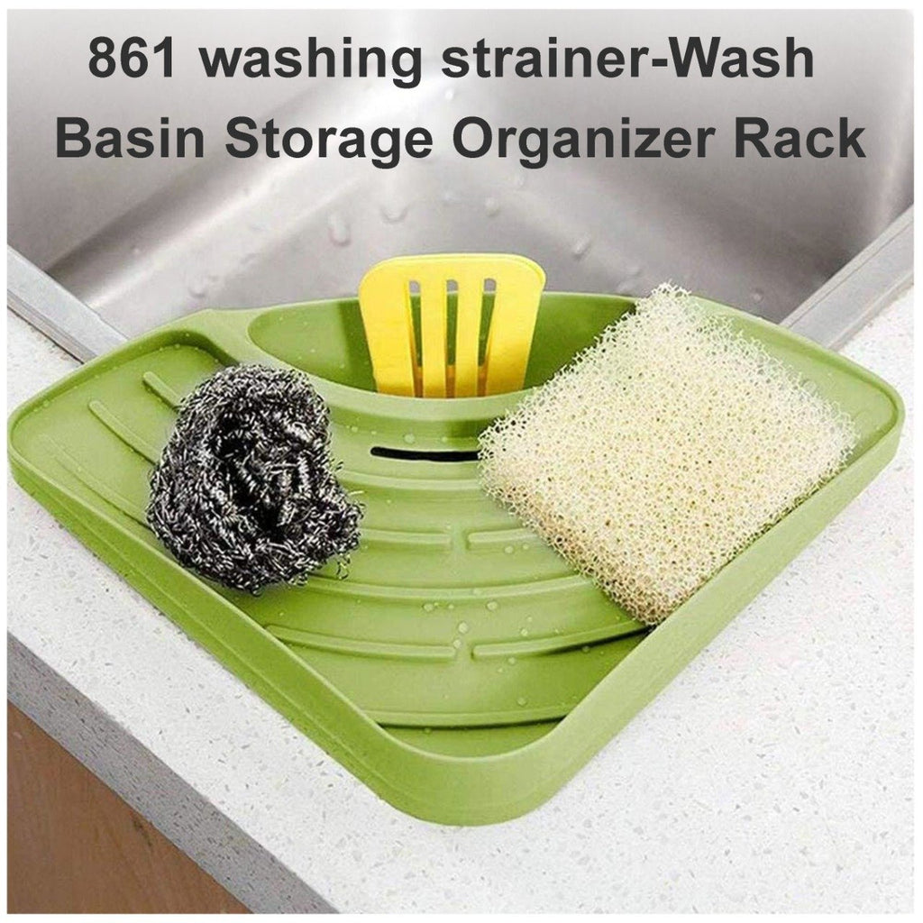washing strainer wash basin storage organizer rack