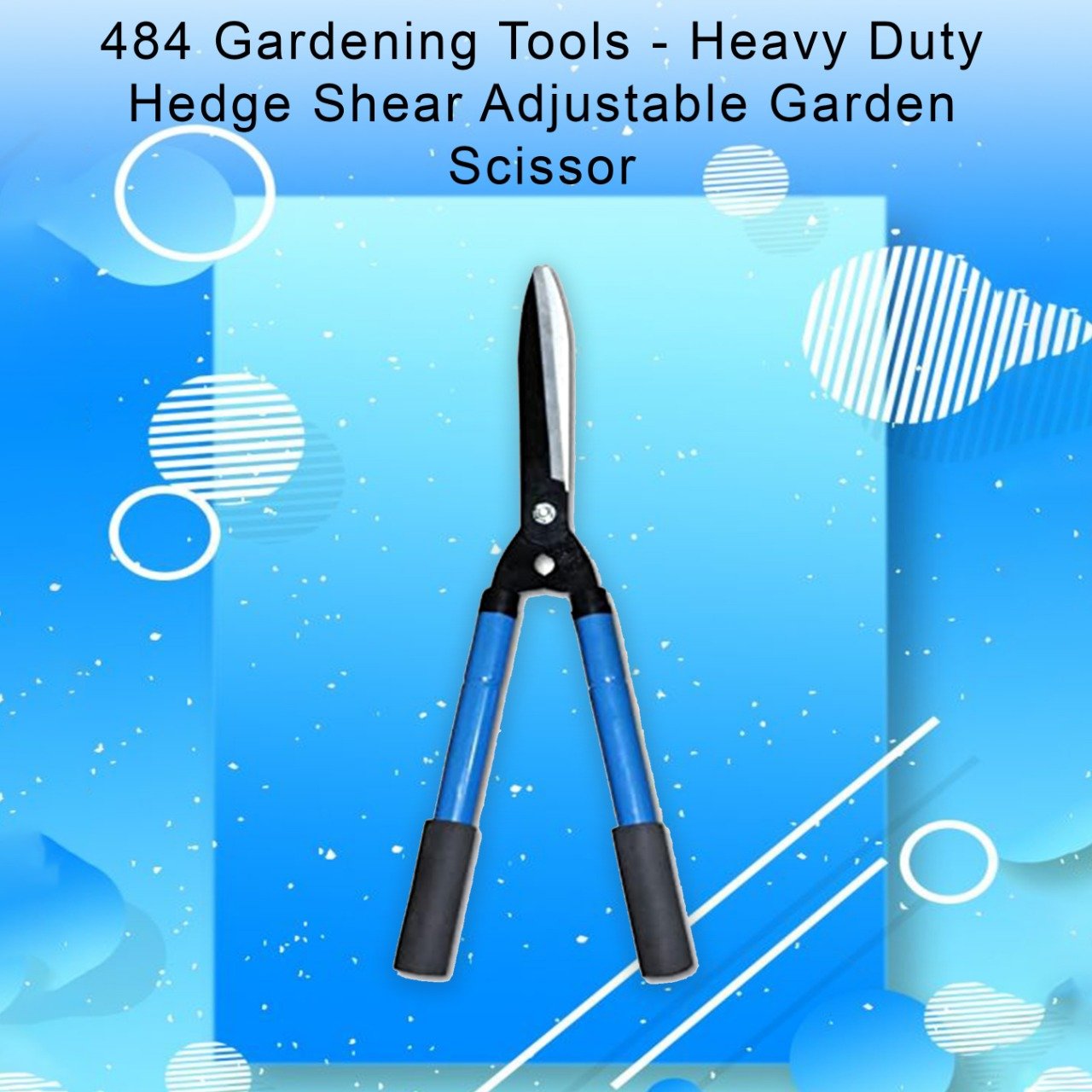 484 gardening tools heavy duty hedge shear adjustable garden scissor with comfort grip handle