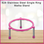 628 stainless steel single ring matka stand