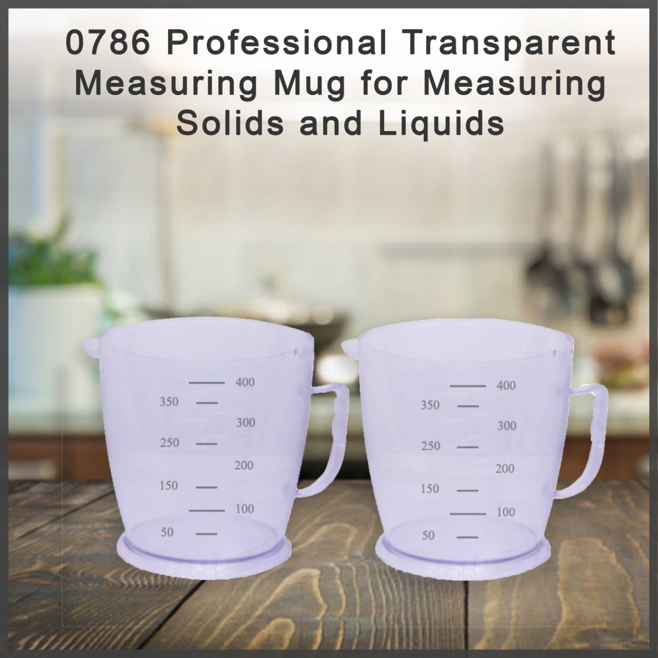 0786 professional transparent measuring mug for measuring solids and liquids