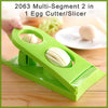 2063 multi segment 2 in 1 egg cutter slicer