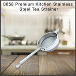 0658 premium kitchen stainless steel tea strainer