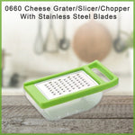 0660 cheese grater slicer chopper with stainless steel blades