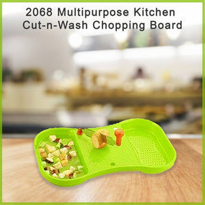2068 multipurpose kitchen cut n wash chopping board