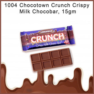 1004 chocotown crunch crispy milk chocobar 15gm