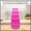 2070 kitchen food storage box multi use food saver containers 5 pcs