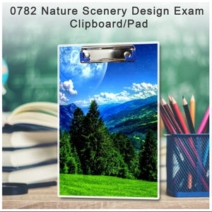 0782 nature scenery design exam clipboard pad