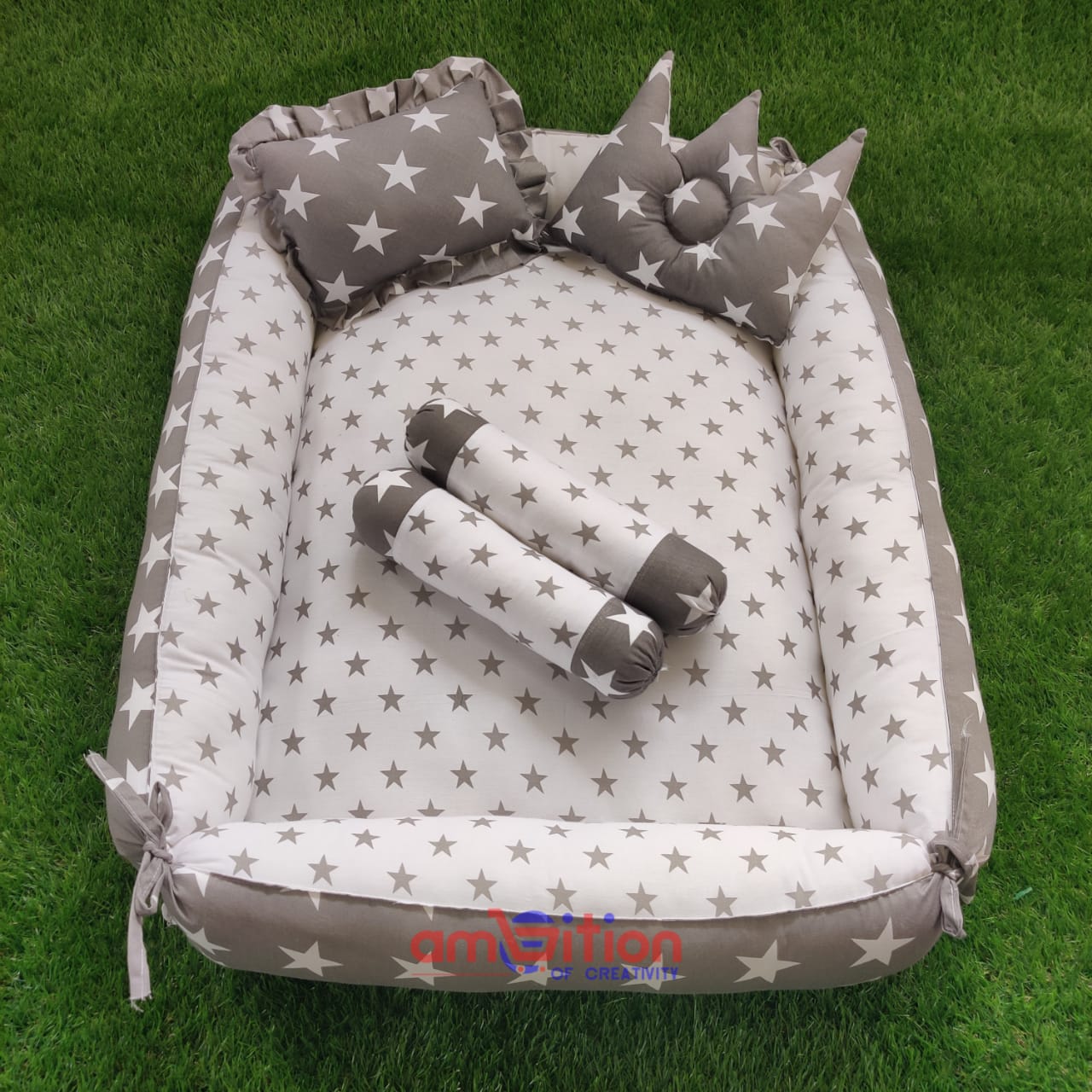 Luxury Ultra-Soft Comfortable reversable Baby Bed Sleeper Bedding Set co-Sleeper for 0 months to 2 years