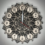 Baroque Style Multilayered Mandala Wall Clock