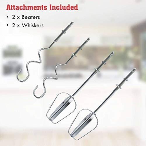 2143 compact hand electric mixer blender for whipping mixing with attachments
