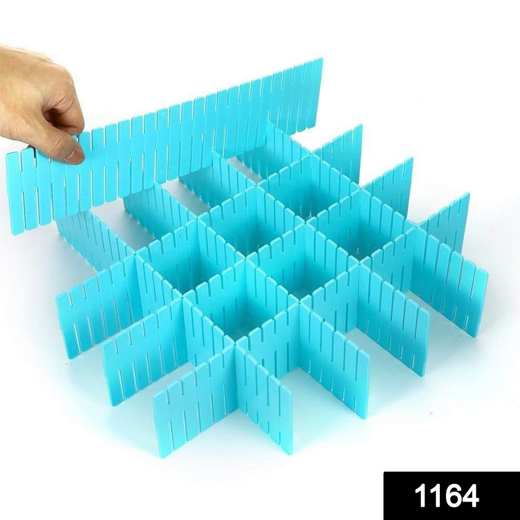 1164 plastic grid drawer divider household storage strips pack of 8