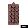 1189 food grade non stick reusable silicone star shape 15 cavity chocolate molds baking trays