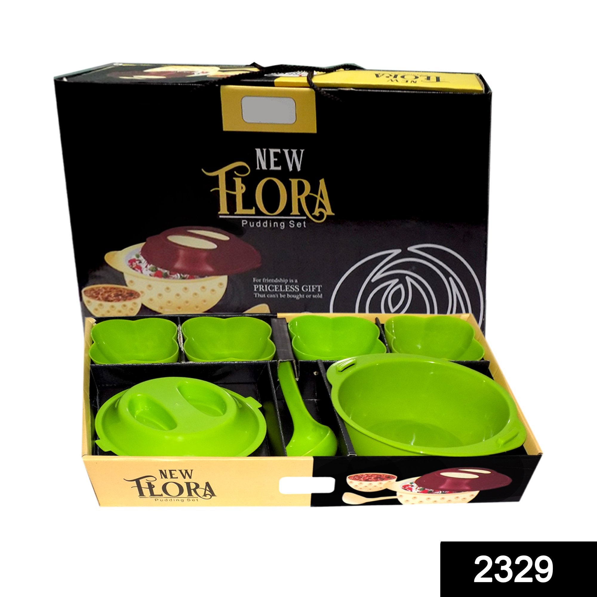 2329 stain resistant flora pudding set set for kitchen set of 7