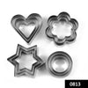 0813 cookie cutter stainless steel cookie cutter with shape heart round star and flower 12 pieces