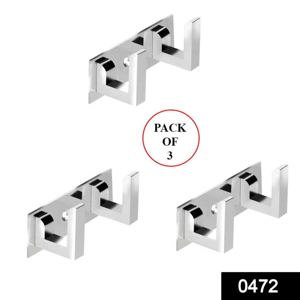 472_2 pin cloth hanger bathroom wall door hooks for hanging keys clothes holder hook rail pack of 3