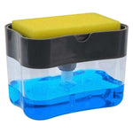 1264 2 in 1 liquid soap dispenser on countertop with sponge holder