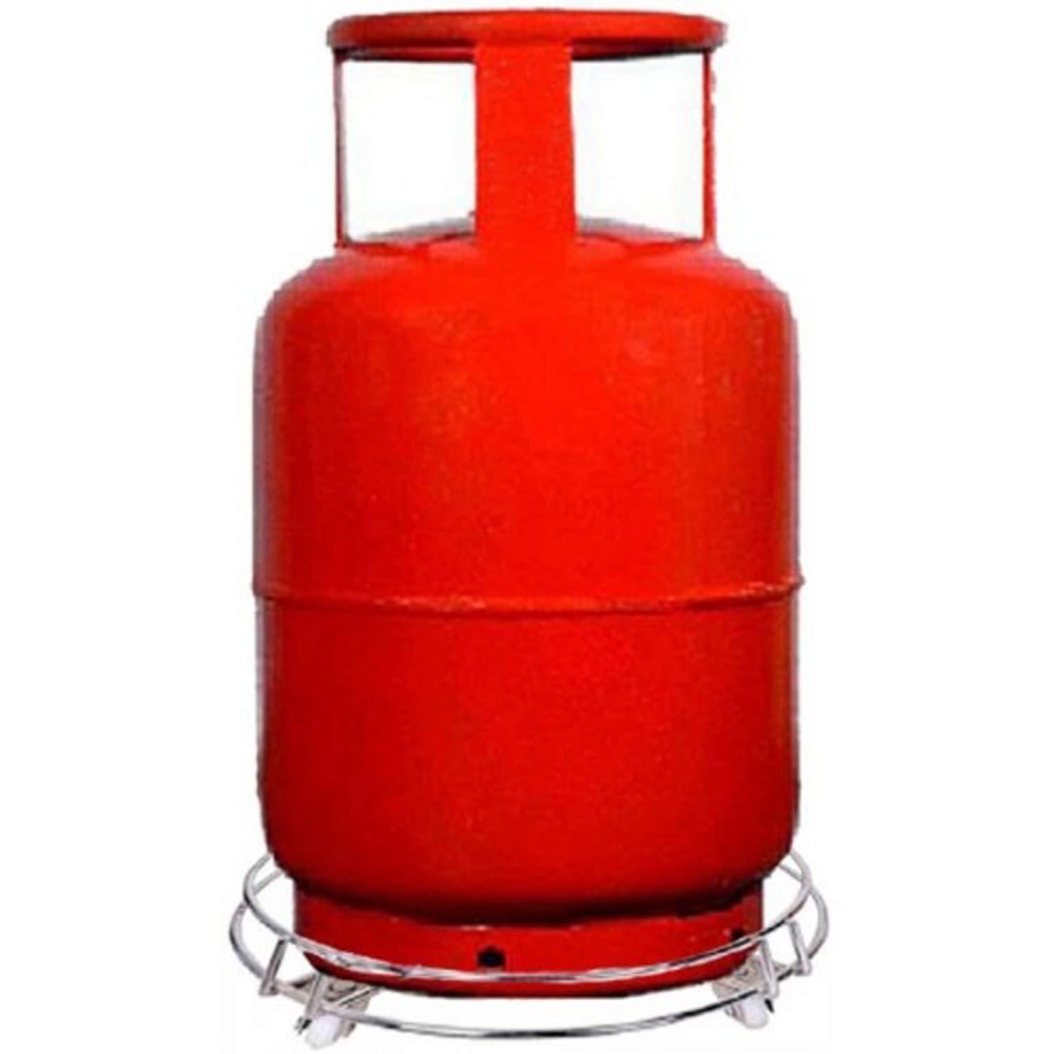 stainless steel gas cylinder trolley with wheels lpg cylinder roller stand movable trolley