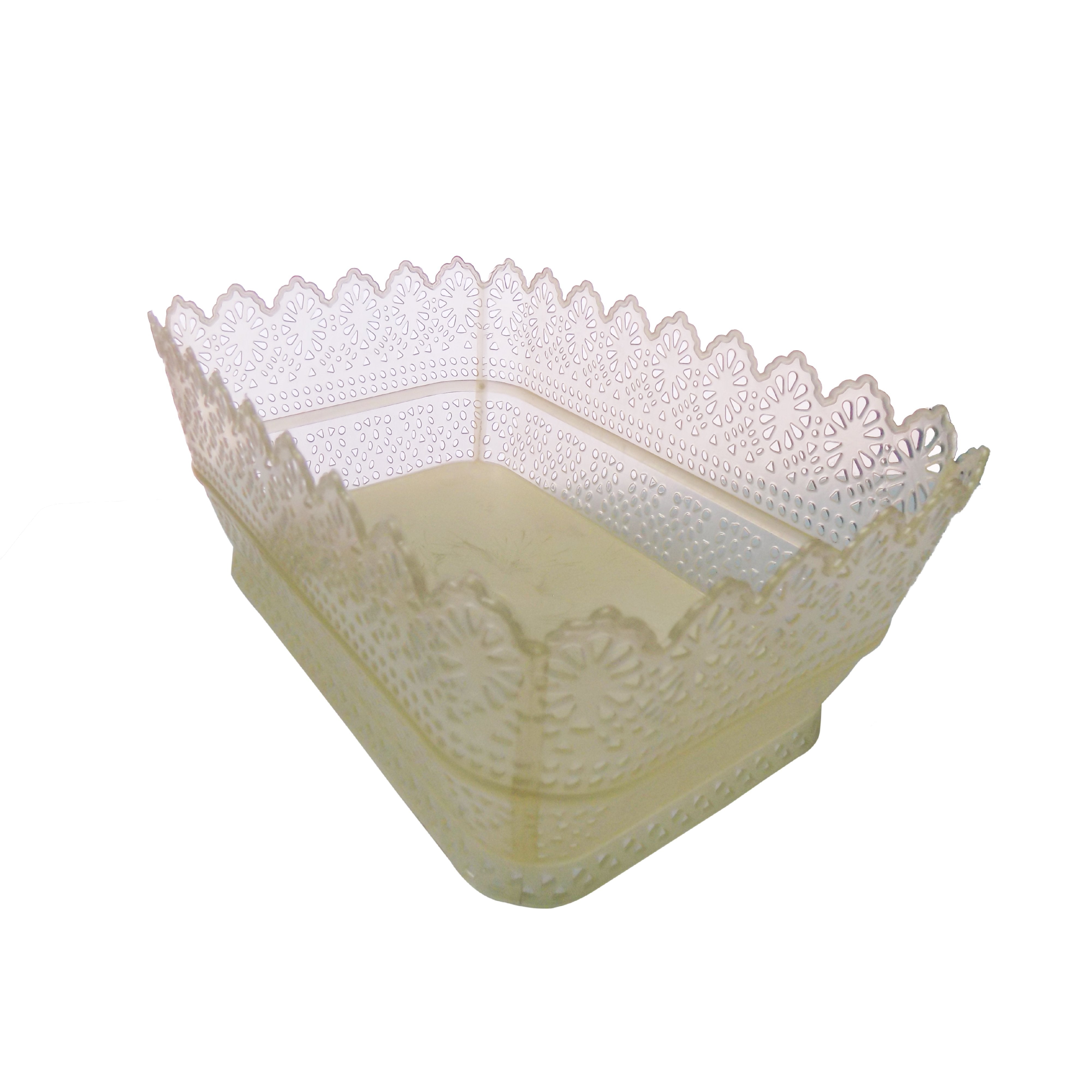 3056 multipurpose rectangular storage plastic basket tray 1 pcs