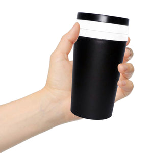 1317 3 in 1 shaker sipper glass with detachable storage container 300ml