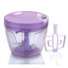 2180 2 in 1 handy vegetable chopper cutter with ss blades purple 1 ltr