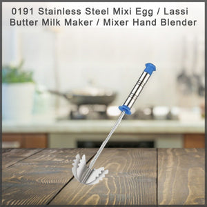 191 stainless steel mixi egg lassi butter milk maker mixer hand blender