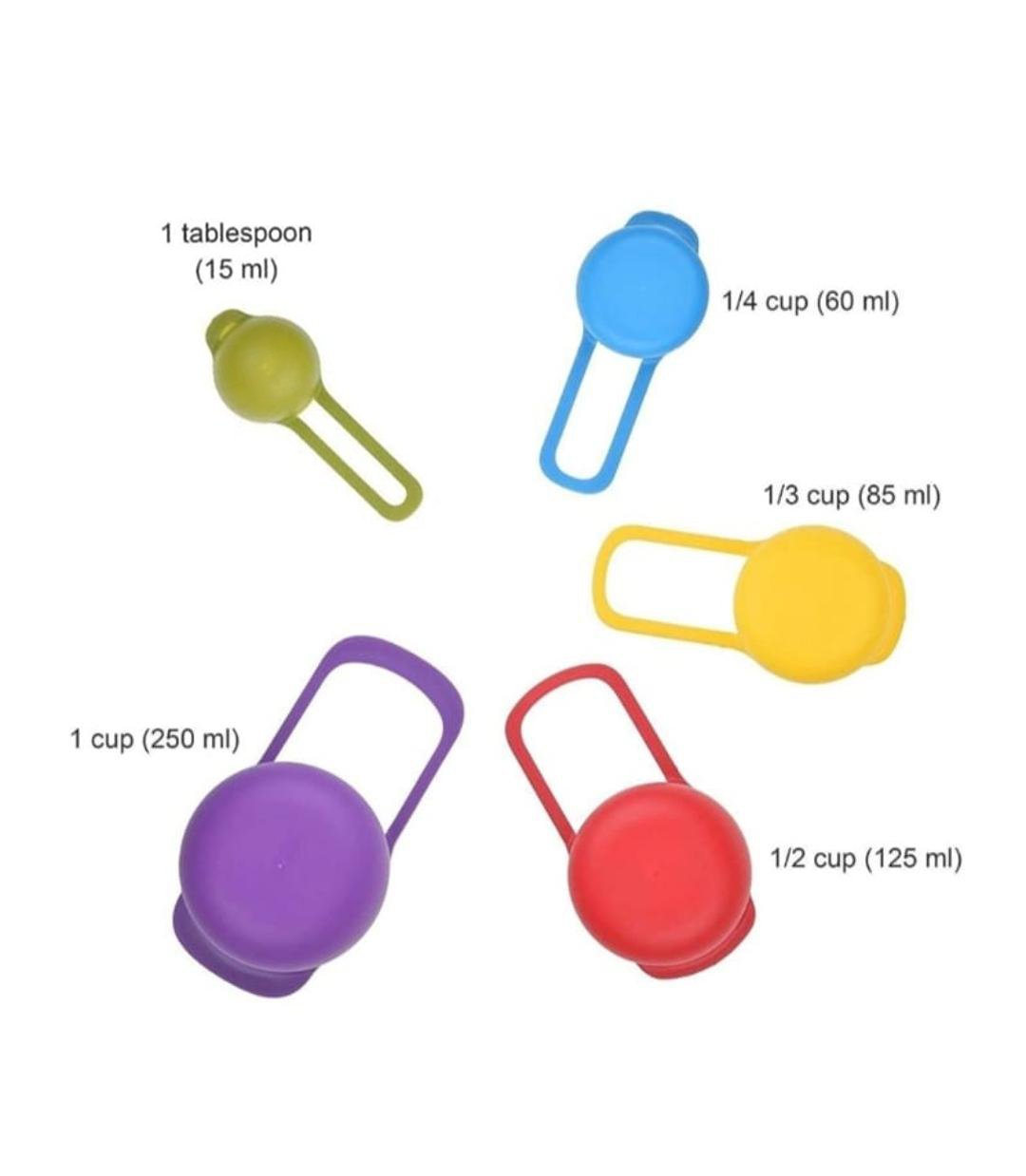 0783 big plastic measuring spoons set of 5