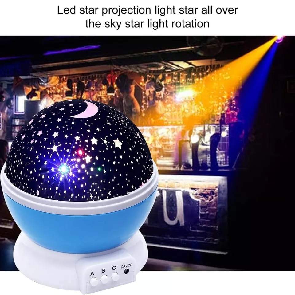 1234 colour changing good night star master rotating projection night lamp