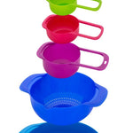 0833 8 piece nesting bowls with measuring cups set